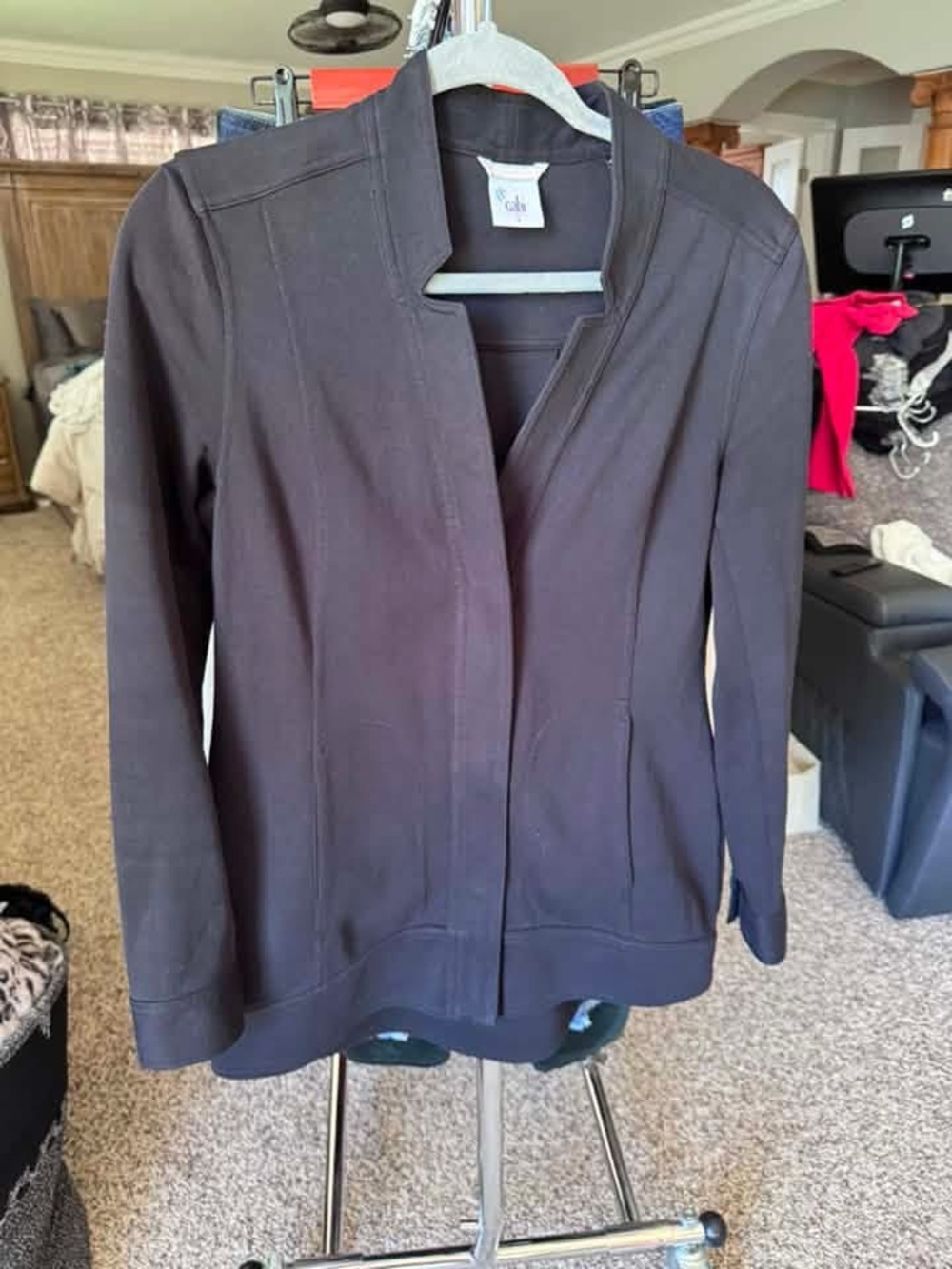 CAbi Black zip Front Women's Jacket